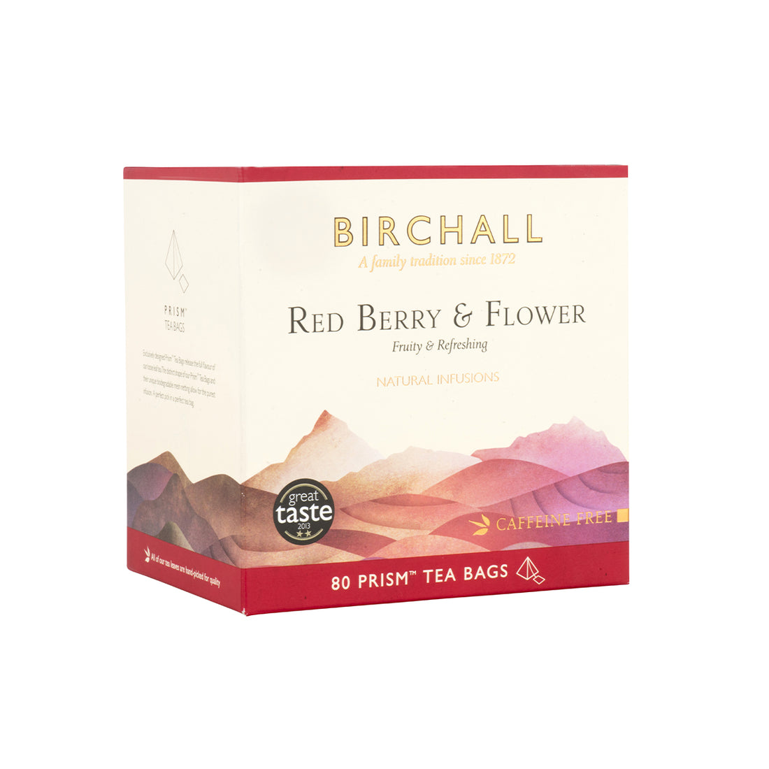 Birchall, Birchall Plant-Based Prism Tea Bags 80pcs - Red Berry & Flower, Redber Coffee