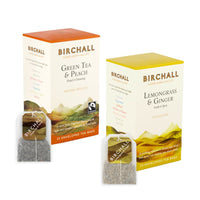 Birchall, Birchall Enveloped Tea Bags 2x 25pcs Bundle - Green Tea & Peach and Lemongrass & Ginger, Redber Coffee