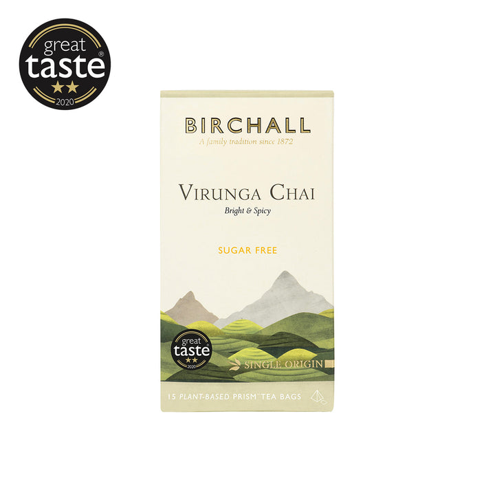 Birchall, Birchall Plant-Based Prism Tea Bags 15pcs - Virunga Chai Tea, Redber Coffee
