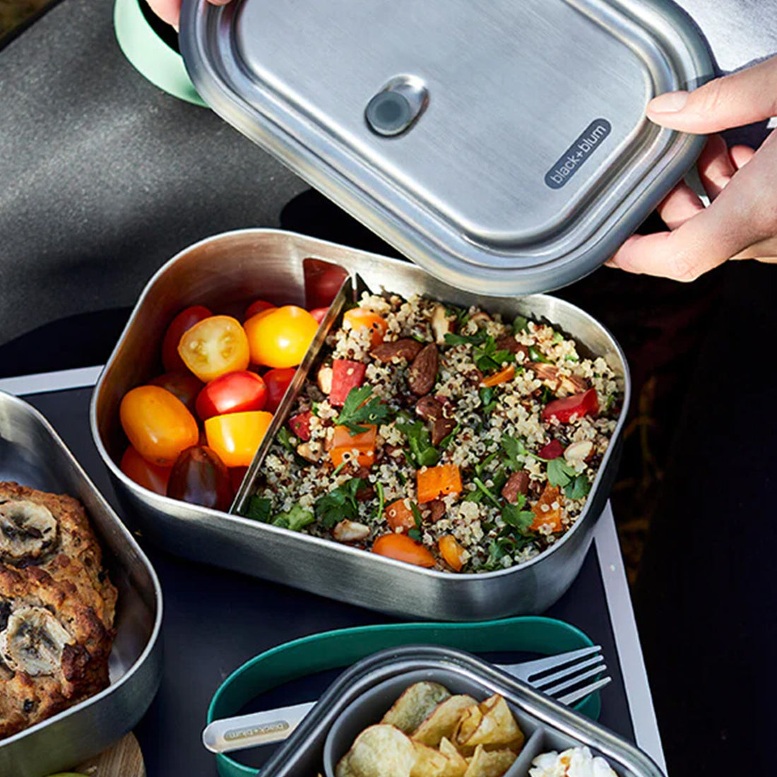 Black+Blum Stainless Steel Lunch Set Ocean Redber Coffee