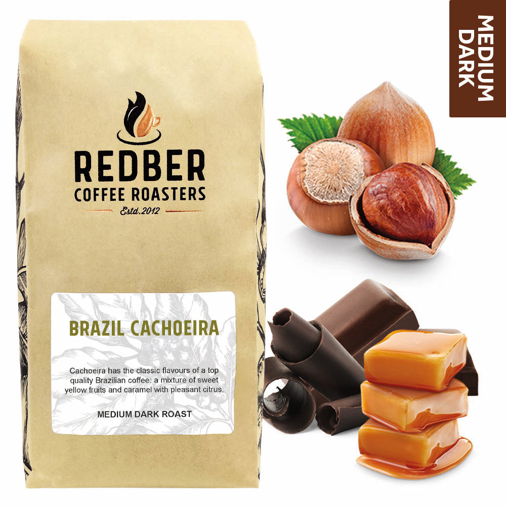 Redber, BRAZIL FINCA CACHOEIRA (NATURAL) - Medium-Dark Roast Coffee, Redber Coffee
