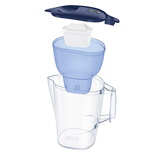 Brita, BRITA ALUNA Cool Water Filter Jug - 2.4L, White with 1 MAXTRA Cartridge, Redber Coffee