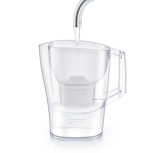 Brita, BRITA ALUNA Cool Water Filter Jug - 2.4L, White with 1 MAXTRA Cartridge, Redber Coffee