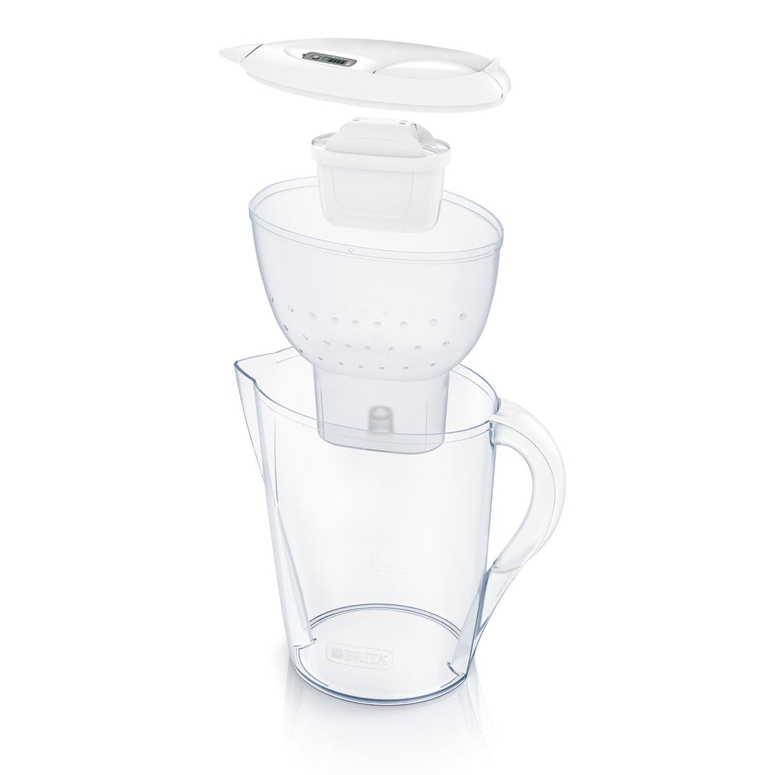 Brita, BRITA MARELLA Cool Water Filter Jug 2.4L White with 1 MAXTRA Cartridge, Redber Coffee