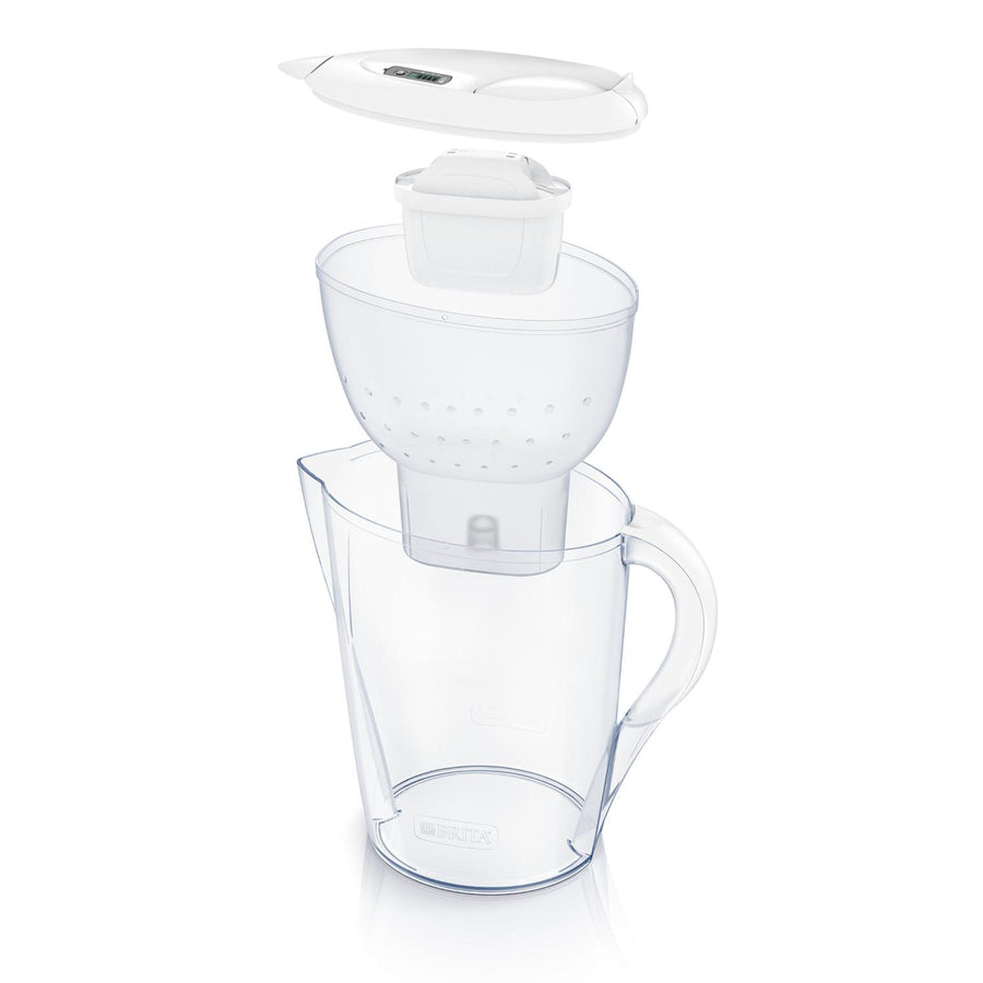 Brita, BRITA MARELLA Cool Water Filter Jug 2.4L White with 1 MAXTRA Cartridge, Redber Coffee