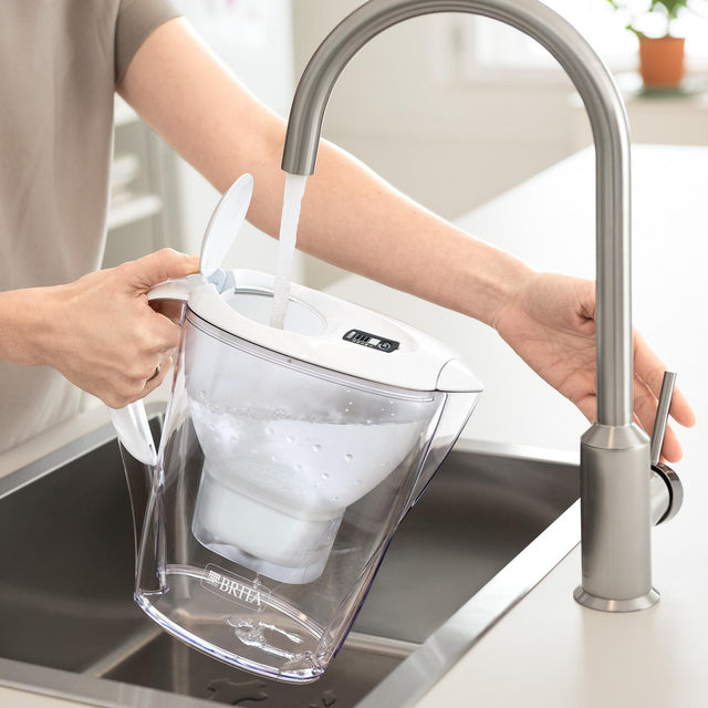 Brita, BRITA MARELLA Cool Water Filter Jug 2.4L White with 1 MAXTRA Cartridge, Redber Coffee