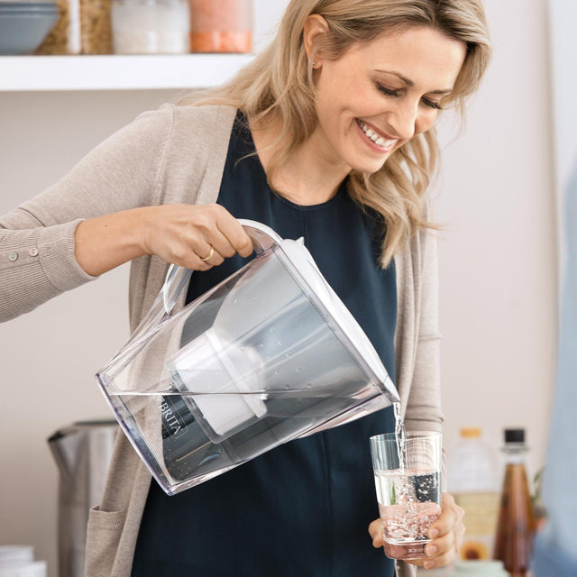 Brita, BRITA MARELLA Cool Water Filter Jug 2.4L White with 1 MAXTRA Cartridge, Redber Coffee