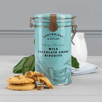 Cartwright & Butler, Cartwright & Butler Milk Chocolate Chunk Biscuits in Tin, Redber Coffee