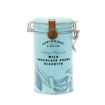 Cartwright & Butler, Cartwright & Butler Milk Chocolate Chunk Biscuits in Tin, Redber Coffee