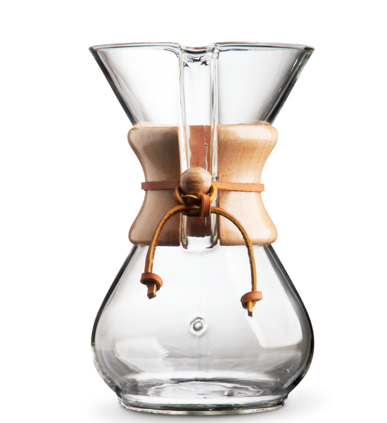 Chemex, Chemex Pour Over CM-6A 6-Cup Classic Series Glass Coffeemaker, Redber Coffee