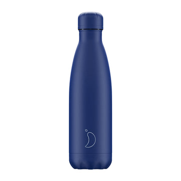 Chilly's, Chilly's Vacuum Insulated Stainless Steel 500ml Drinking Bottle  - Matte All Blue, Redber Coffee