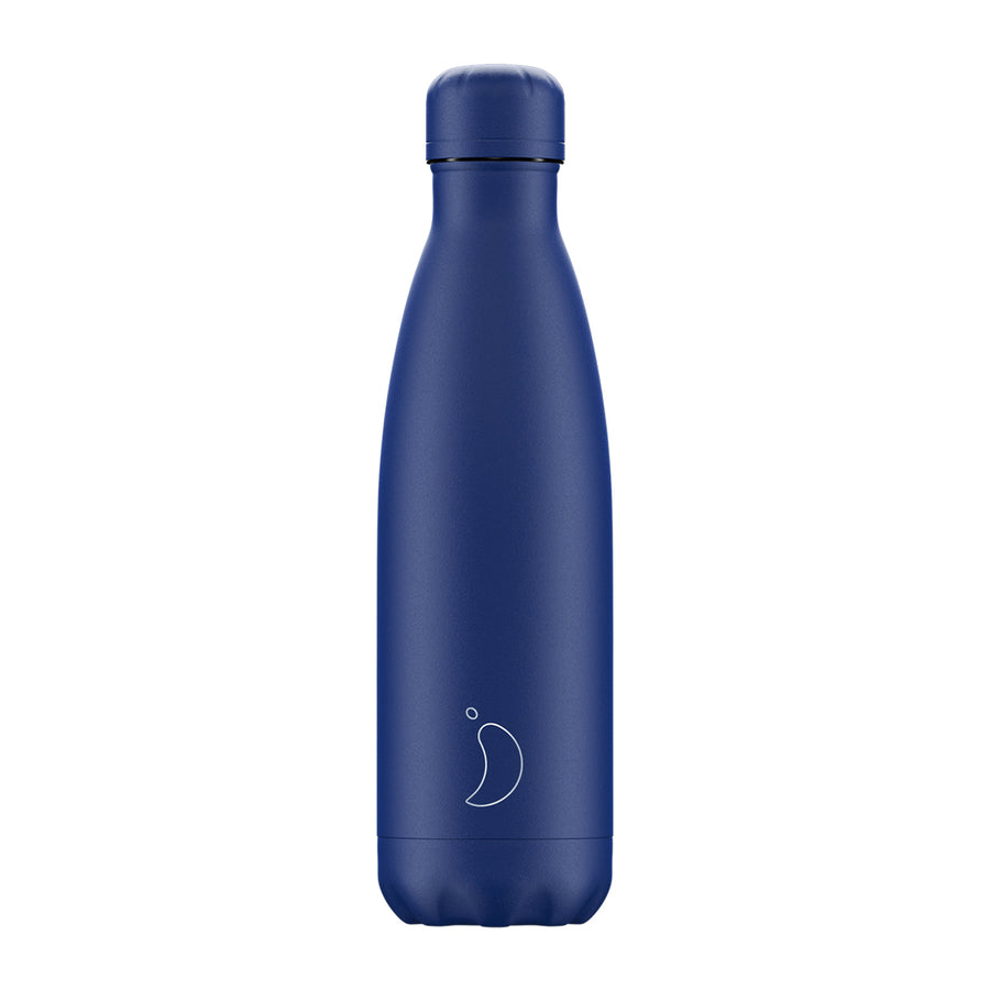 Chilly's, Chilly's Vacuum Insulated Stainless Steel 500ml Drinking Bottle  - Matte All Blue, Redber Coffee