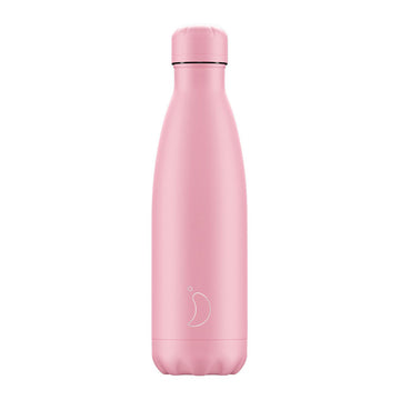 Chilly's, Chilly's Vacuum Insulated Stainless Steel 500ml Drinking Bottle - Pastel All Pink, Redber Coffee