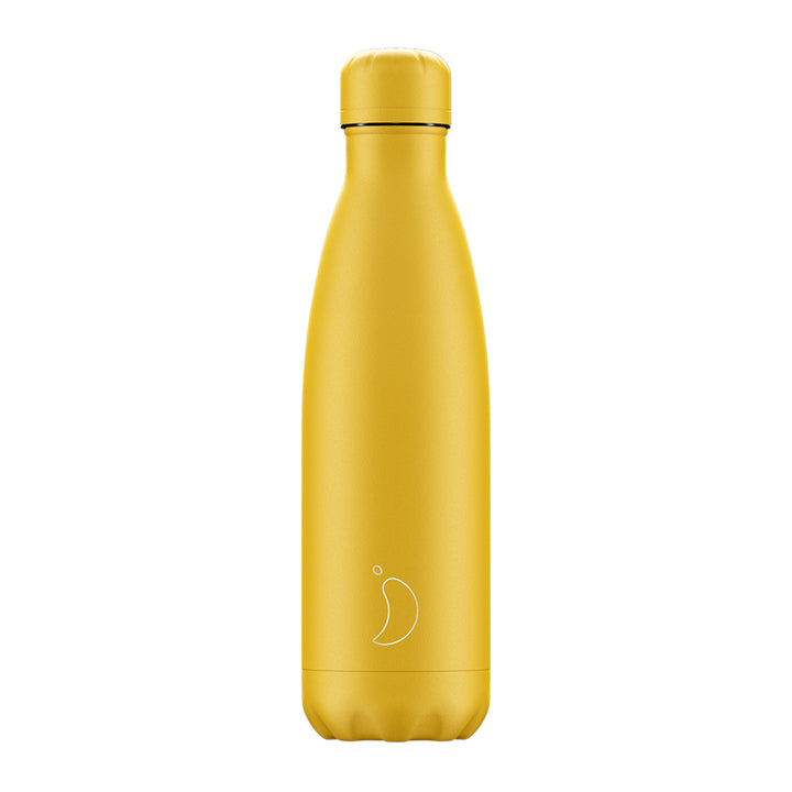 Chilly's, Chilly's Vacuum Insulated Stainless Steel 500ml Drinking Bottle  - Matte All Burnt Yellow, Redber Coffee