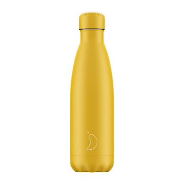 Chilly's, Chilly's Vacuum Insulated Stainless Steel 500ml Drinking Bottle  - Matte All Burnt Yellow, Redber Coffee