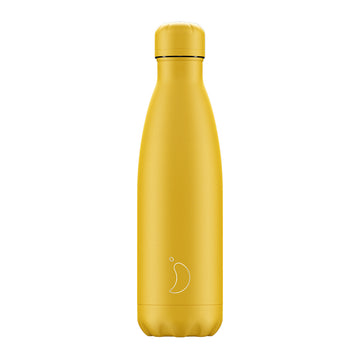 Chilly's, Chilly's Vacuum Insulated Stainless Steel 500ml Drinking Bottle  - Matte All Burnt Yellow, Redber Coffee