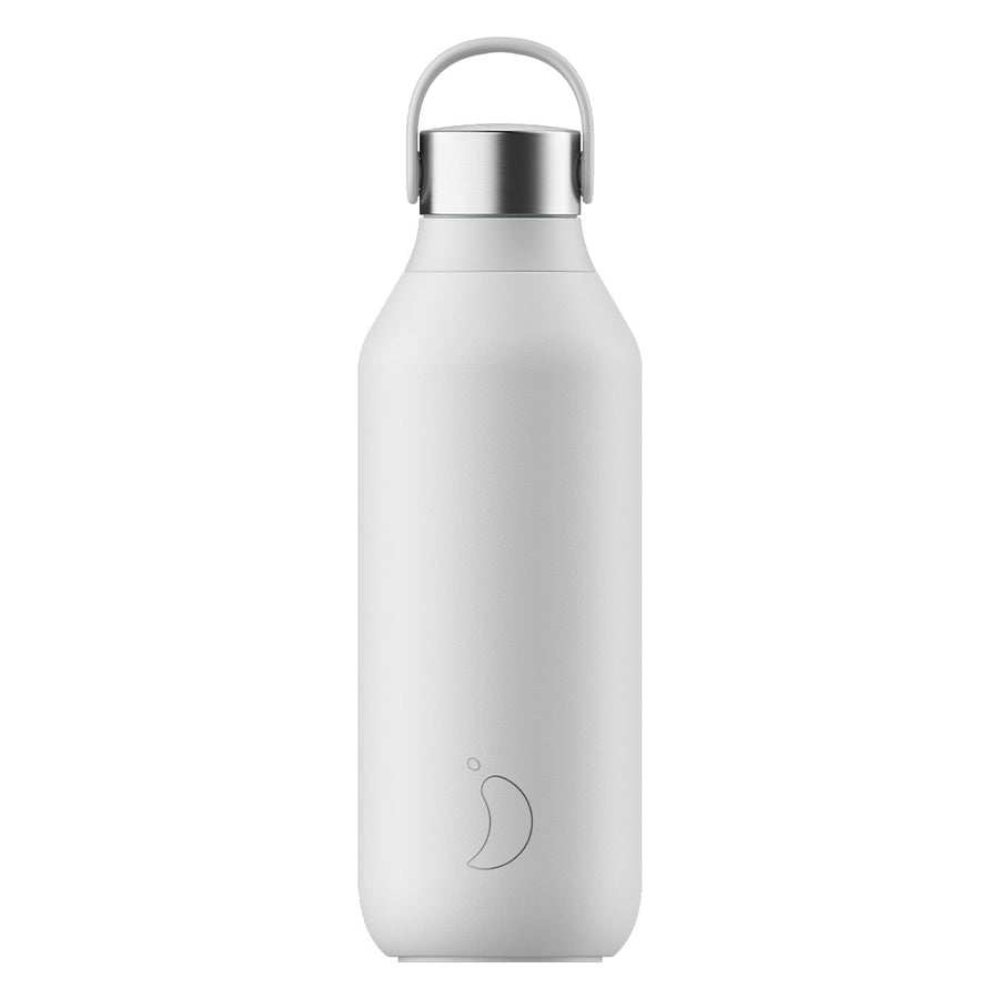 Chilly's, Chilly's Vacuum Insulated Stainless Steel 500ml Drinking Bottle Series 2 - Arctic White, Redber Coffee