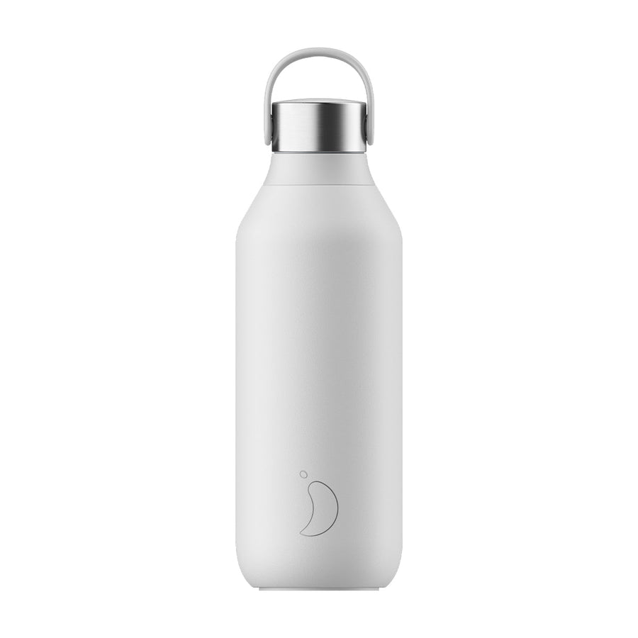 Chilly's, Chilly's Vacuum Insulated Stainless Steel 500ml Drinking Bottle Series 2 - Arctic White, Redber Coffee