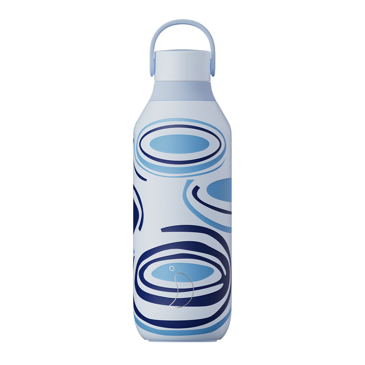 Chilly's, Chilly's Series 2 Stainless Steel 500ml Bottle - House Of Sunny Klein Blue Hockney, Redber Coffee
