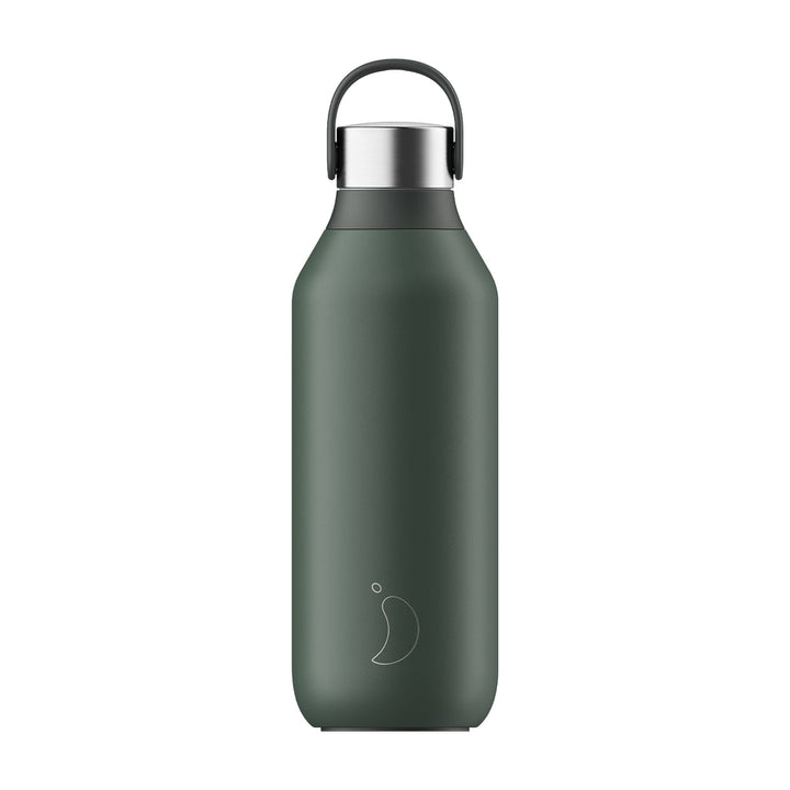 Chilly's, Chilly's Vacuum Insulated Stainless Steel 500ml Drinking Bottle Series 2 - Pine Green, Redber Coffee