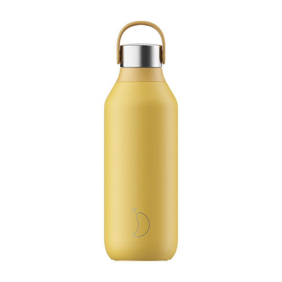 Chilly's, Chilly's Vacuum Insulated Stainless Steel 500ml Drinking Bottle Series 2 - Pollen Yellow, Redber Coffee