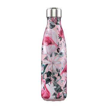 Chilly's, Chilly's Vacuum Insulated Stainless Steel 500ml Drinking Bottle - Tropical Flamingo, Redber Coffee