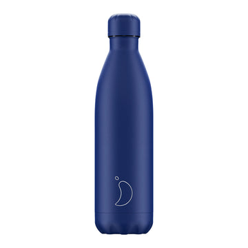 Chilly's, Chilly's Vacuum Insulated Stainless Steel 750ml Drinking Bottle - Matte All Blue, Redber Coffee