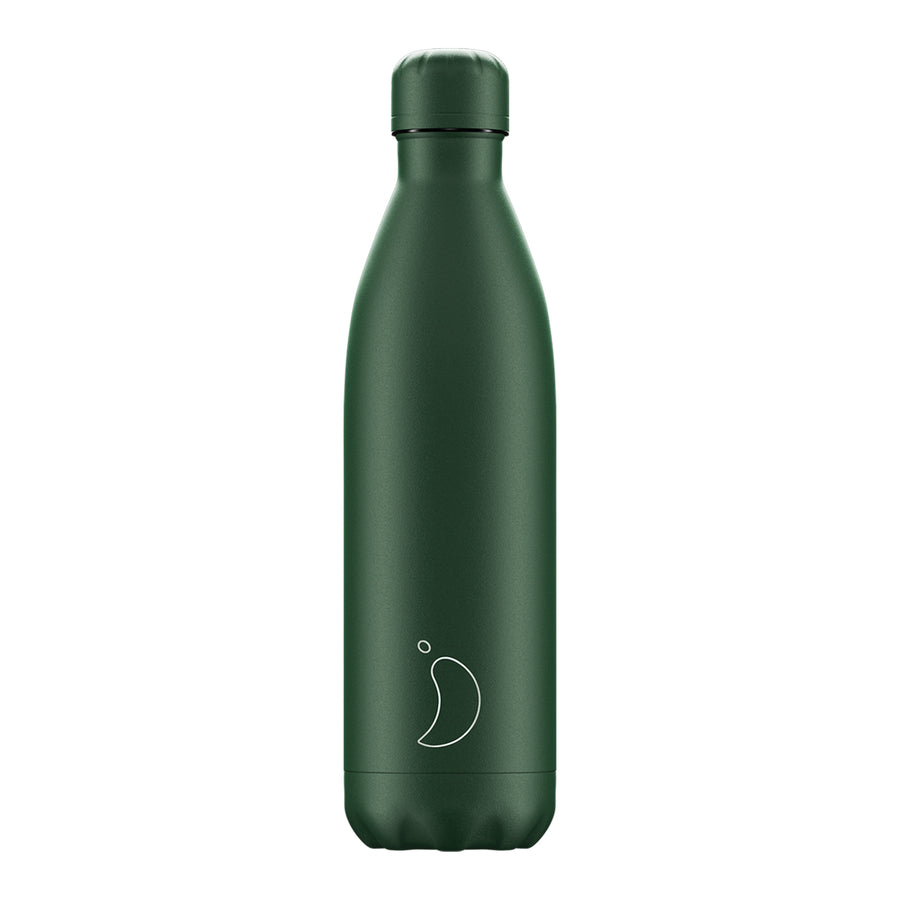 Chilly's, Chilly's Vacuum Insulated Stainless Steel 750ml Drinking Bottle - Matte All Green, Redber Coffee