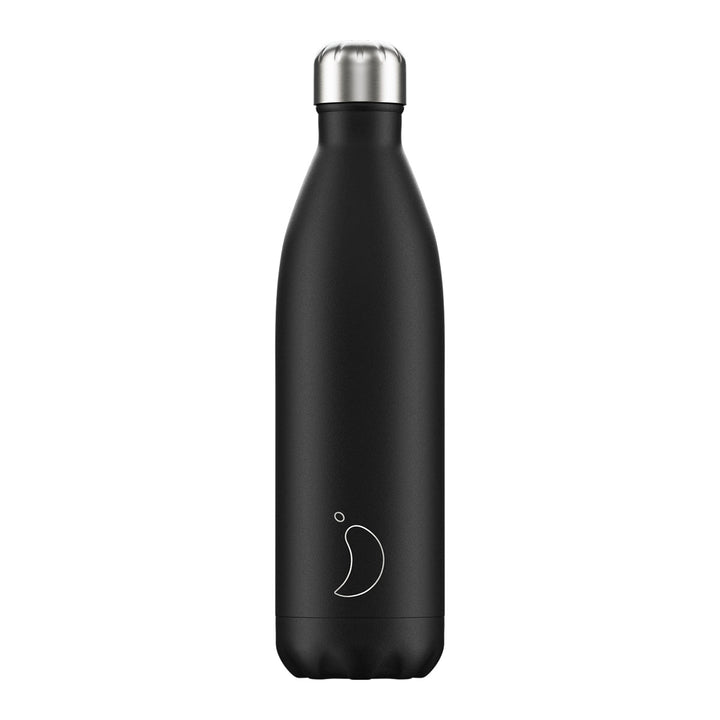 Chilly's, Chilly's Vacuum Insulated Stainless Steel 750ml Drinking Bottle - Monochrome Black, Redber Coffee
