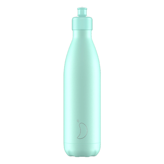 Chilly's, Chilly's Vacuum Insulated Stainless Steel 750ml Sports Drinking Bottle  - Pastel Green, Redber Coffee