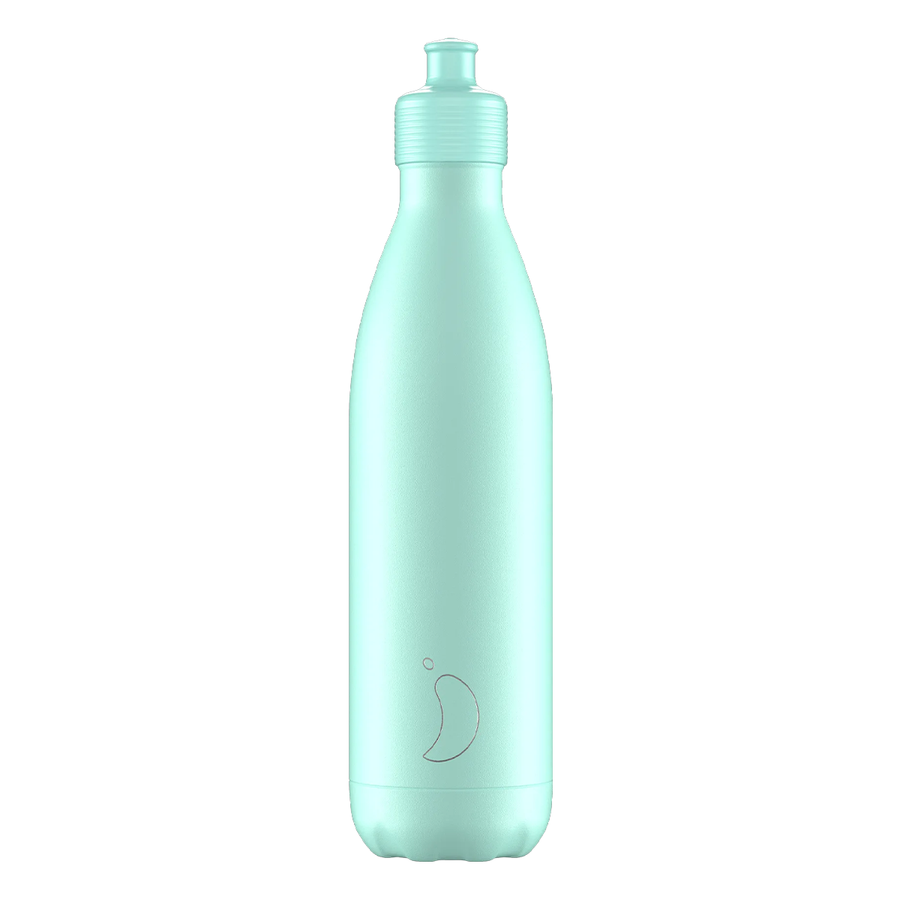 Chilly's, Chilly's Vacuum Insulated Stainless Steel 750ml Sports Drinking Bottle  - Pastel Green, Redber Coffee