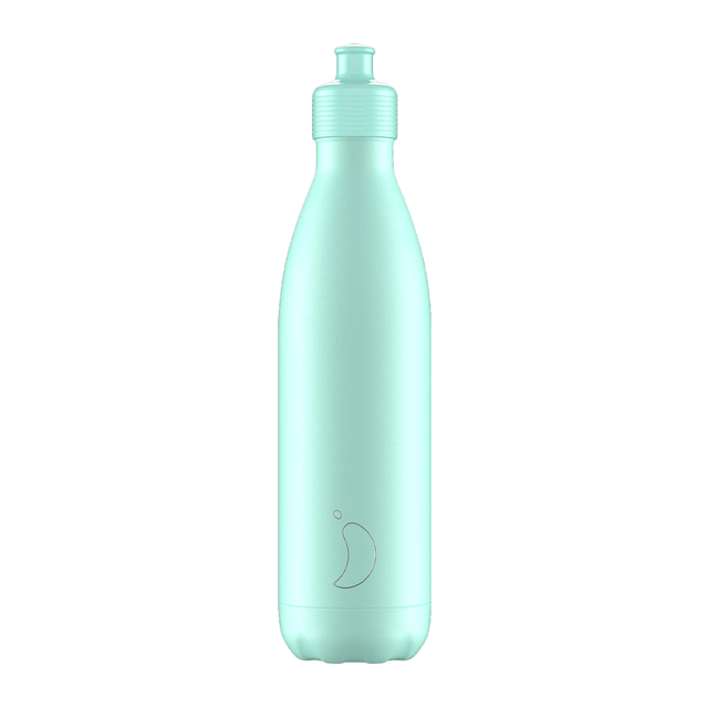 Chilly's, Chilly's Vacuum Insulated Stainless Steel 750ml Sports Drinking Bottle  - Pastel Green, Redber Coffee