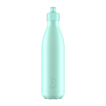 Chilly's, Chilly's Vacuum Insulated Stainless Steel 750ml Sports Drinking Bottle  - Pastel Green, Redber Coffee