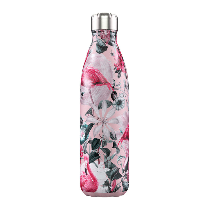 Chilly's, Chilly's Vacuum Insulated Stainless Steel 750ml Drinking Bottle - Tropical Flamingo, Redber Coffee