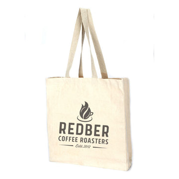 Redber, Redber Logo Cotton Tote Bag, Redber Coffee
