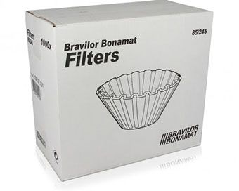 Bravilor Bonamat, Bravilor Paper Filter Cups, 1,000 pcs for Mondo/Matic/Novo/TH/Iso Filter Coffee Machines, Redber Coffee