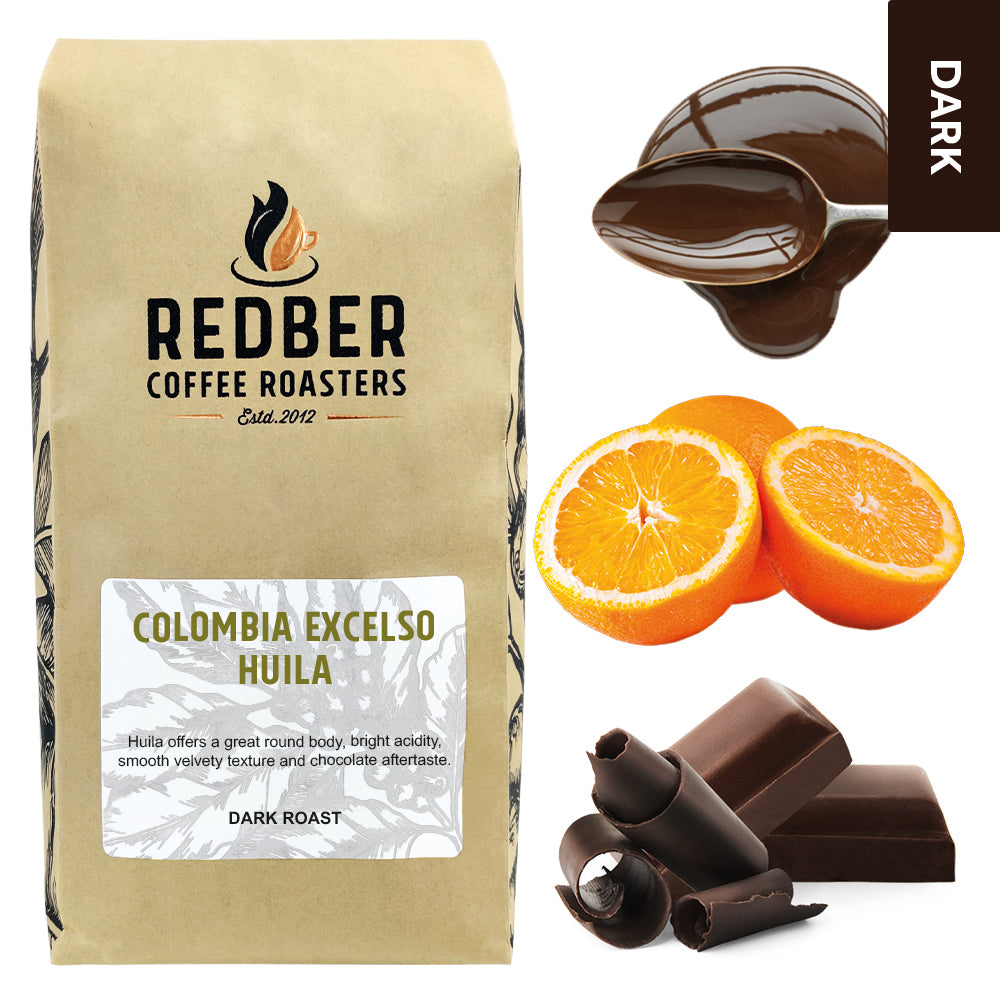 Redber, COLOMBIA EXCELSO HUILA - Dark Roast Coffee, Redber Coffee