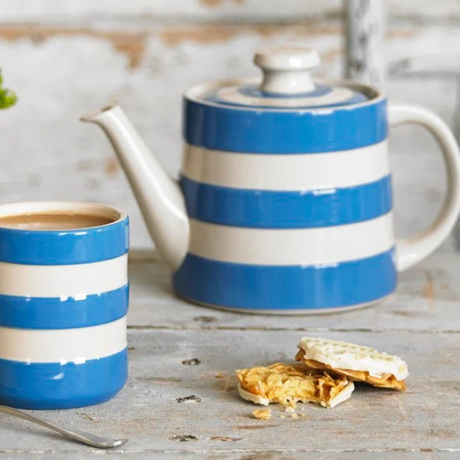 Cornishware, Cornishware Cornish Classic Teapot - Blue, Redber Coffee