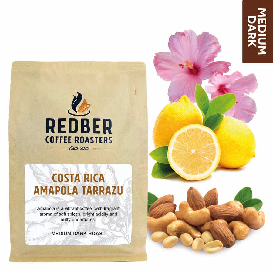 Redber, COSTA RICA AMAPOLA TARRAZÚ - Medium-Dark Roast Coffee, Redber Coffee