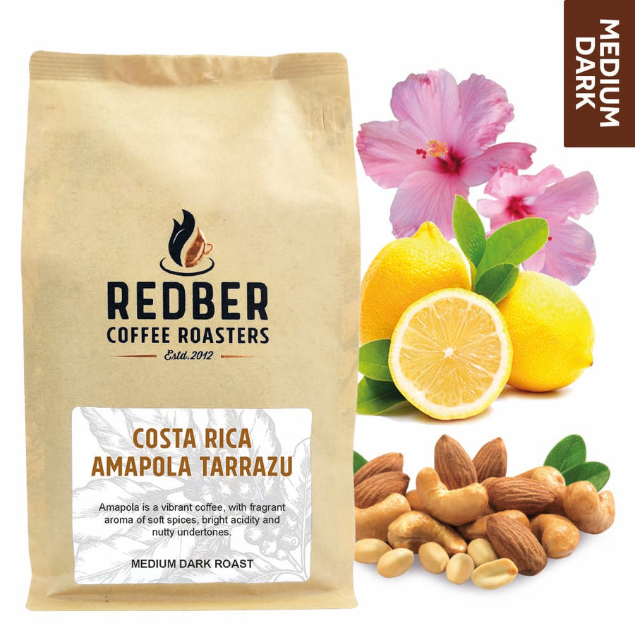 Redber, COSTA RICA AMAPOLA TARRAZÚ - Medium-Dark Roast Coffee, Redber Coffee