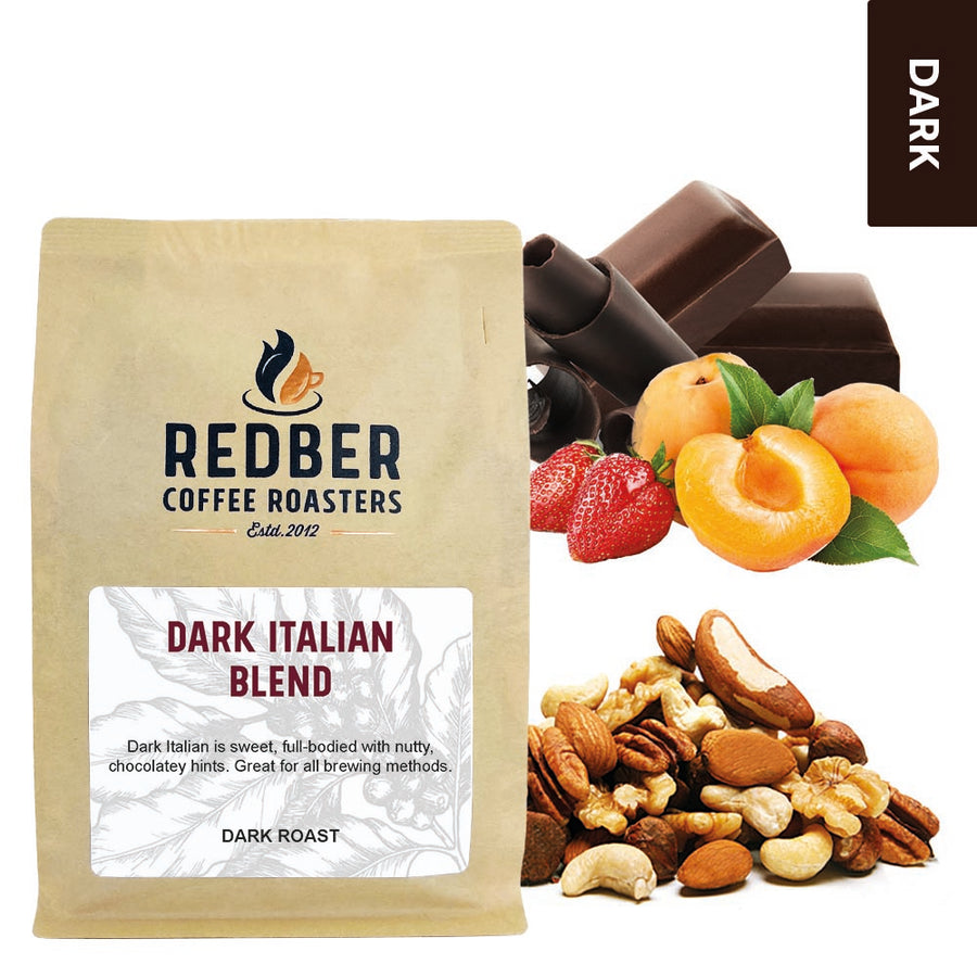 Redber, THE DARK ITALIAN COFFEE BLEND, Redber Coffee