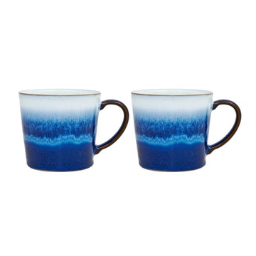 Denby, Denby Blue Haze Large Mugs - Set of 2, Redber Coffee