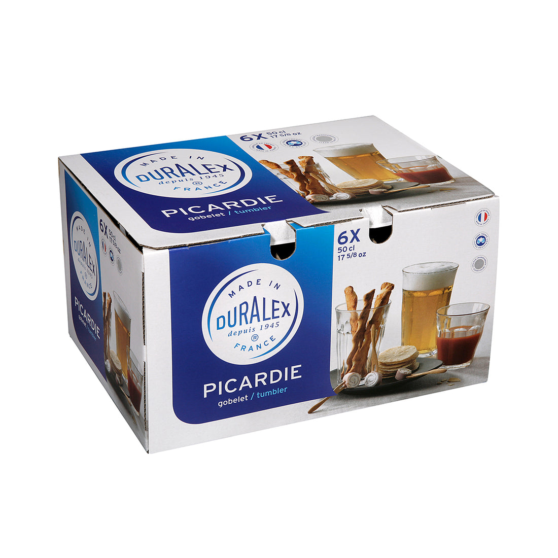 Duralex, Duralex Picardie Clear Highball Glass Tumbler 50cl (6 Pack), Redber Coffee