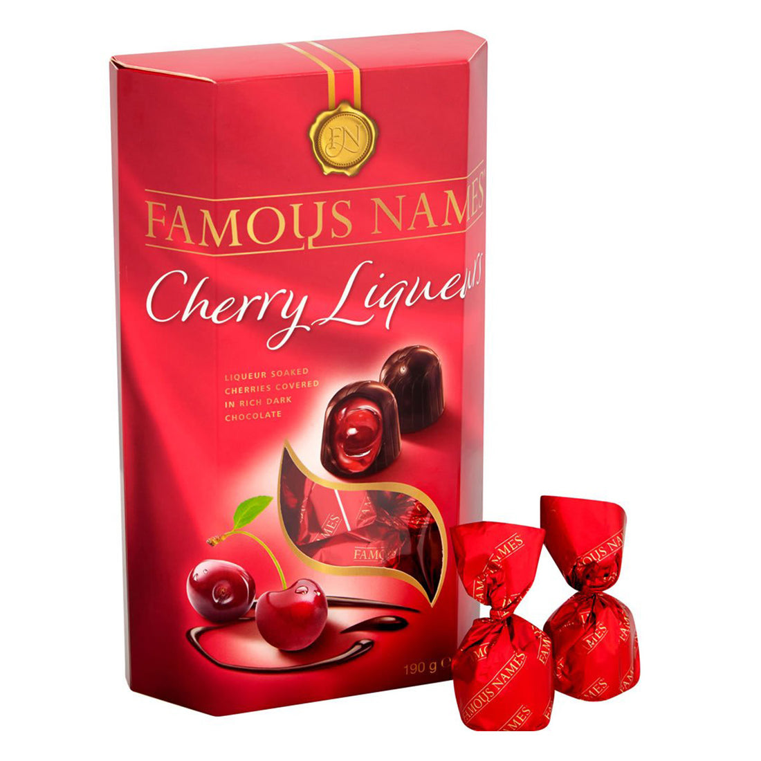 Elizabeth Shaw, Elizabeth Shaw Famous Names Cherry Liqueur Chocolates 190g, Redber Coffee
