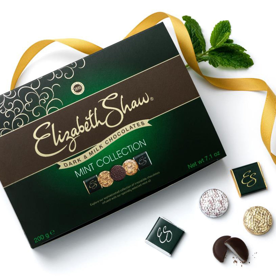 Elizabeth Shaw, Elizabeth Shaw Dark & Milk Chocolate Mint Collection (200g), Redber Coffee