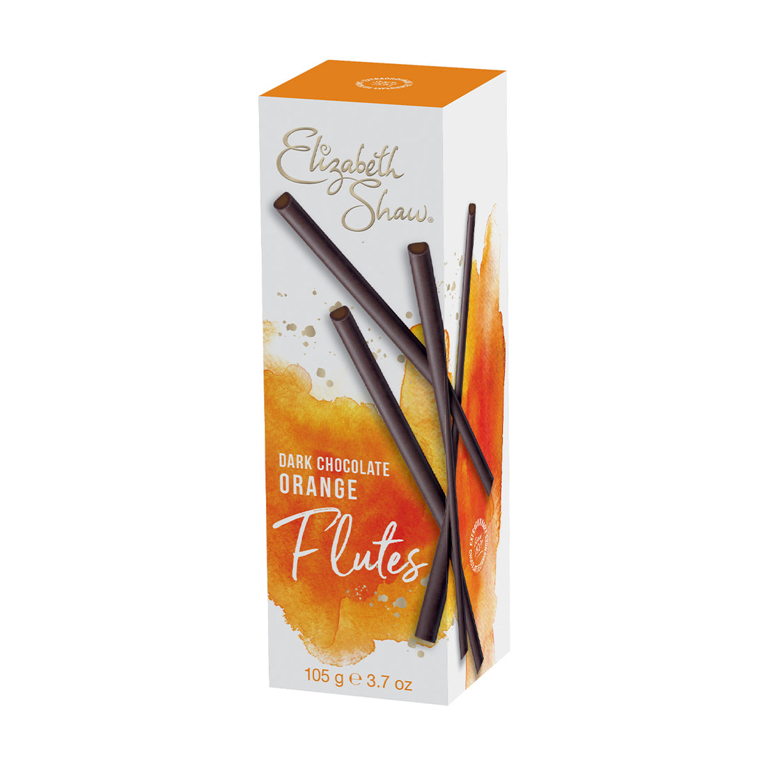 Elizabeth Shaw Dark Chocolate Orange Flutes 105g Redber Coffee