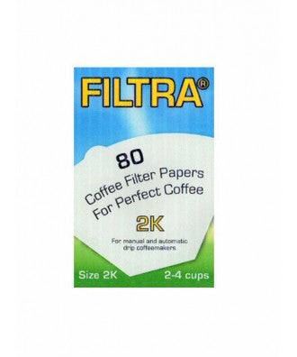 Filtropa, Filtropa White 2 Cup Coffee Paper Filters (80pcs), Redber Coffee