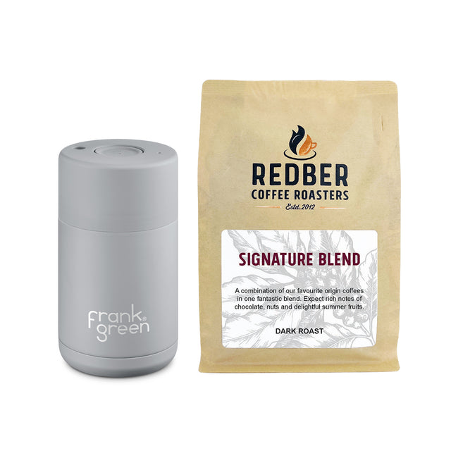 Frank Green, Frank Green 10oz/295ml Ceramic Reusable Cup with 250g Coffee, Redber Coffee