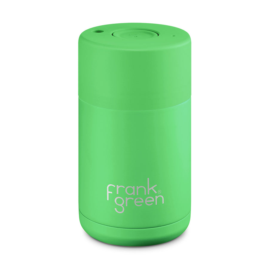 Frank Green, Frank Green 10oz/295ml Ceramic Reusable Cup - Neon Green, Redber Coffee