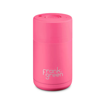 Frank Green, Frank Green 10oz/295ml Ceramic Reusable Cup - Neon Pink, Redber Coffee